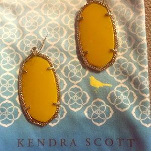 Kendra Scott canary earrings